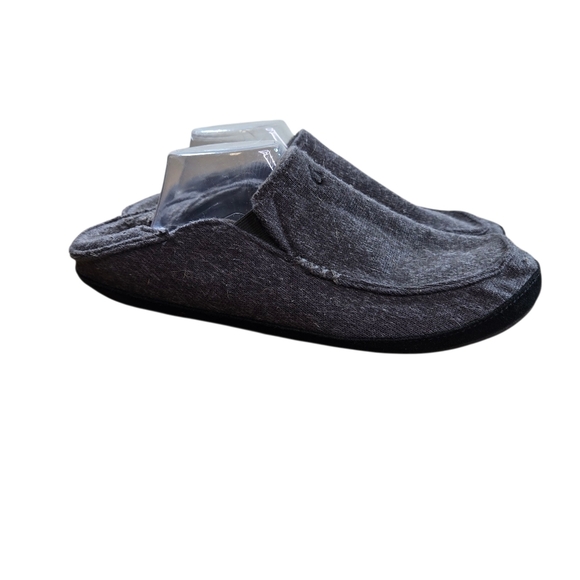 Olukai Moloa Huku Gray Textile Slip On Shoes - Picture 2 of 10